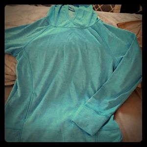 Blue champion hooded sweatshirt